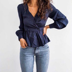 NWOT & Other Stories Jacquard Blouse